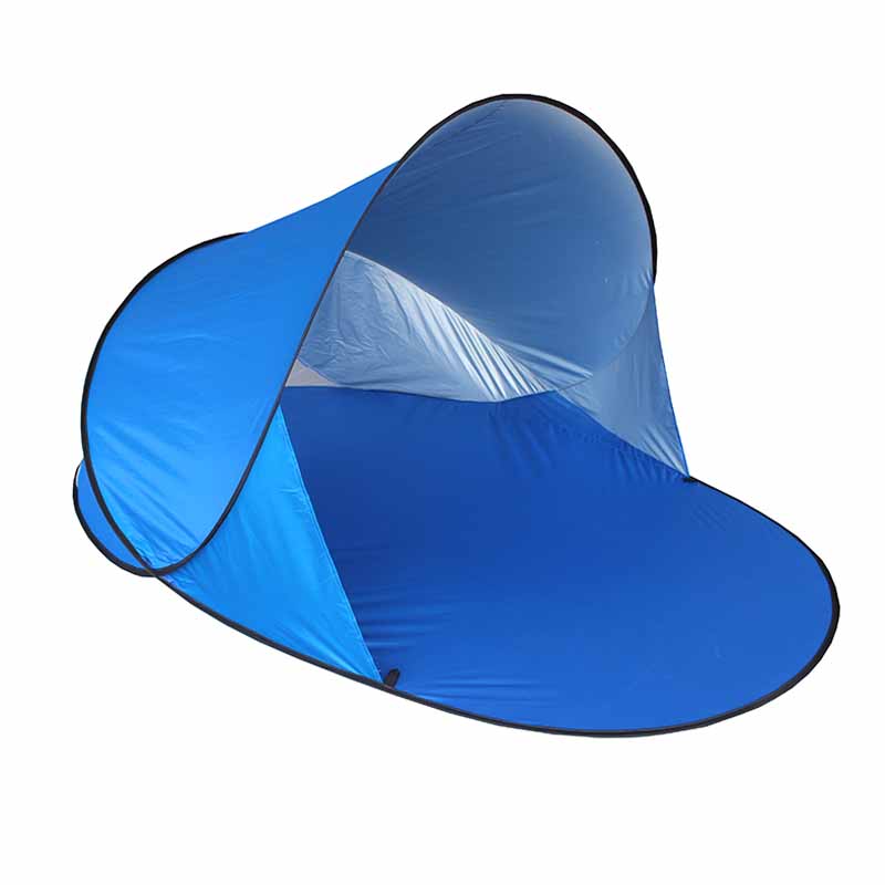 185T nylon har plass til to personer, solsikker og vindtett, bærbar og rask 3-sekunders Pop Up Beach Tent TN1903