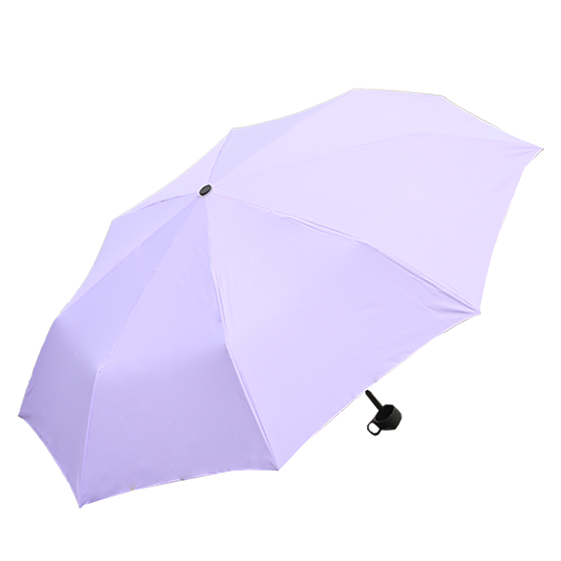 170T Polyester UV Purple Mini 3 Fold Anti-UV Paraply GB18120