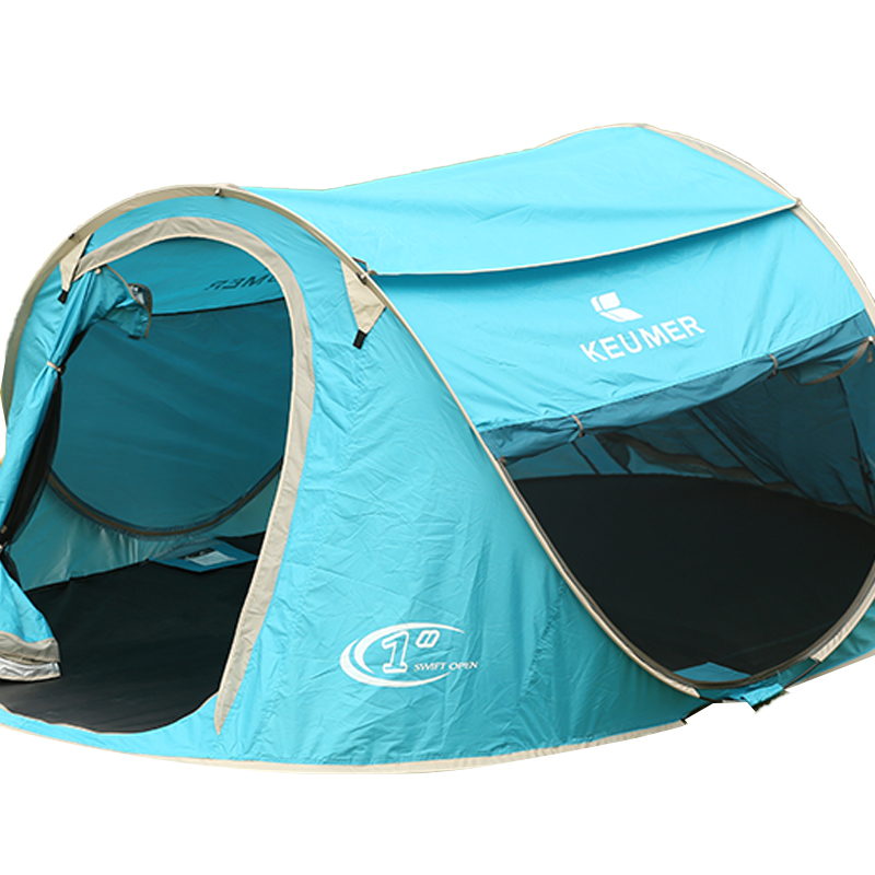 185T Nylon Keumer 3-sekunders pop-up dobbelt camping telt vanntett og UV-resistent TN1914-1
