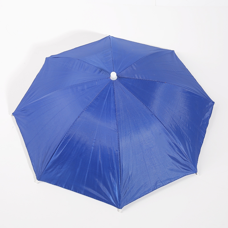 RU1943 Blue Silk Handless Overhead Paraply
