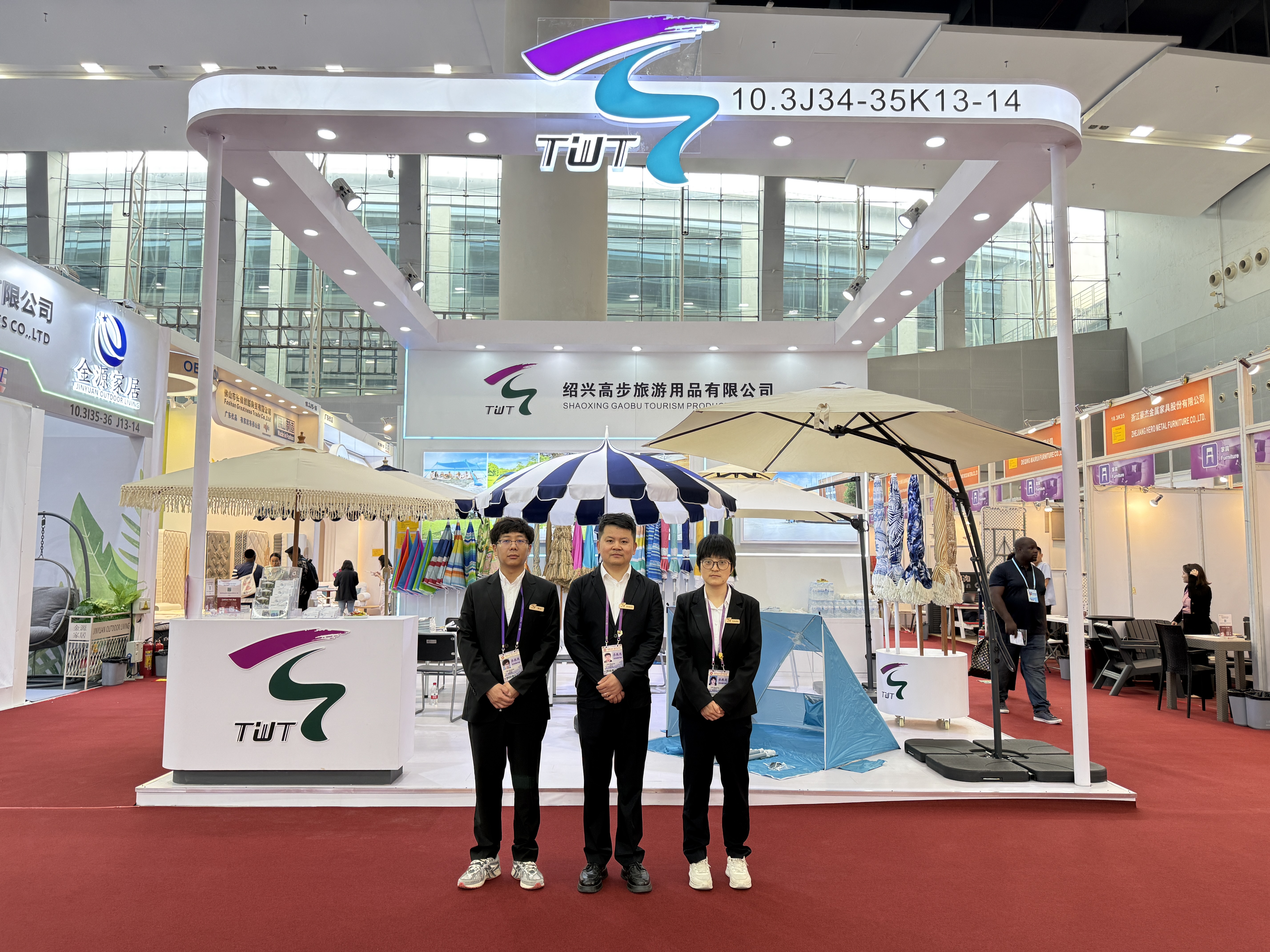 Shaoxing Gaobu Tourism Products Co., Ltd. dukket opp på Canton Fair for å vise innovative utendørsprodukter.